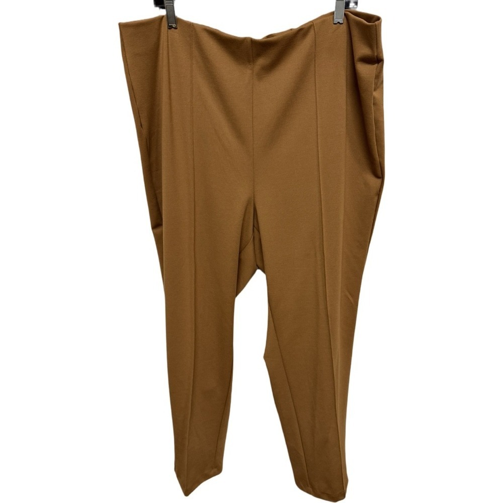 Ruby Rd Brown Pull On Suit Pants 2X Plus Size Business Formal Trouser Dress Pant